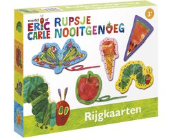 Rupsje Nooitgenoeg rijgkaarten educatief peuter speelgoed