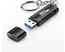 NÖRDIC CRD-045 USB 3.0 Kaartlezer - 2 in 1 TF/SD - SD en MicroSD - UHS-I - 2TB