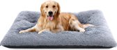 Grote hondenkratmat voor middelgrote kleine honden en katten - Comfortabele Zelfverwarmende antislip hondenbedden om te slapen en anti-angst (grijs 50 x 75) met toevoeging van populaire zoekwoorden dog cussion