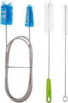 Lot De 2 Brosses De Nettoyage Flexibles 68,6 Cm – Acier Inox – Pour Piège à Peluches, Radiateur, Bobines Frigo
