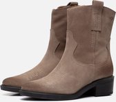 Aqa Cowboylaarzen taupe Suede - Dames - Maat 38