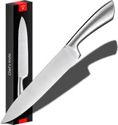 Couteau de chef professionnel HGMD - Lame de 20 cm - Passe au lave-vaisselle - Convient aux gauchers comme aux droitiers