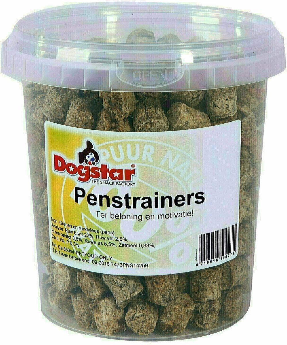 Dogstar Penstrainers - Honden Snacks 850 ml - Klein Formaat, Lekkere Smaak