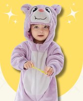 BoefieBoef chauve souris Animal Onesie & Pyjamas pour bébé et tout-petit - Vêtements d'habillage pour enfants - Costume d'animal - Rose
