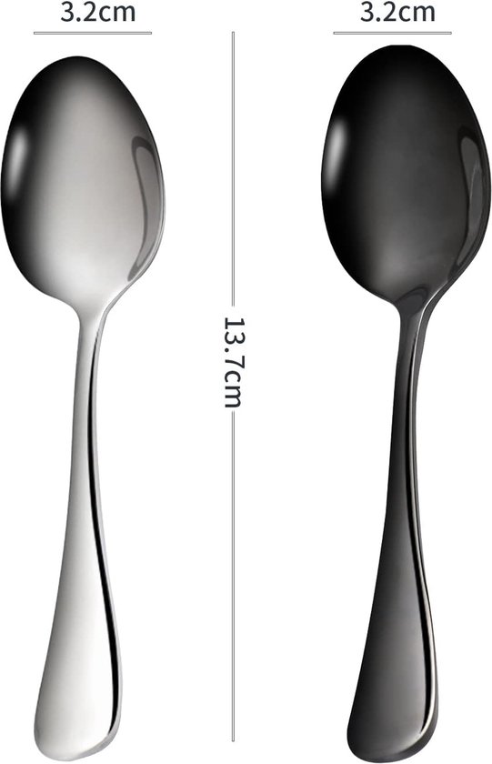 Set De 8 Mini Cuillères En Or - Cuillères à Café, Épices, Glace En Inox - Cuisine Et Décoration
