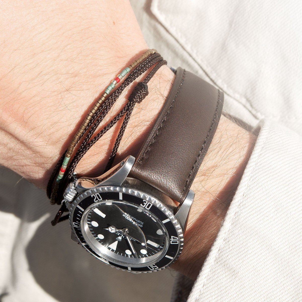 BS Leren Horlogeband Luxury - Antique Brown - 20mm