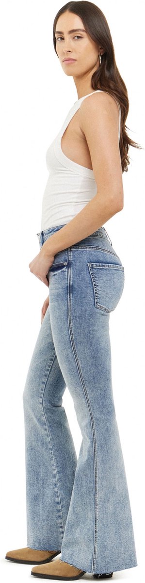 Articles of Society The Joplin Mid Waist Flare | Beck Blue