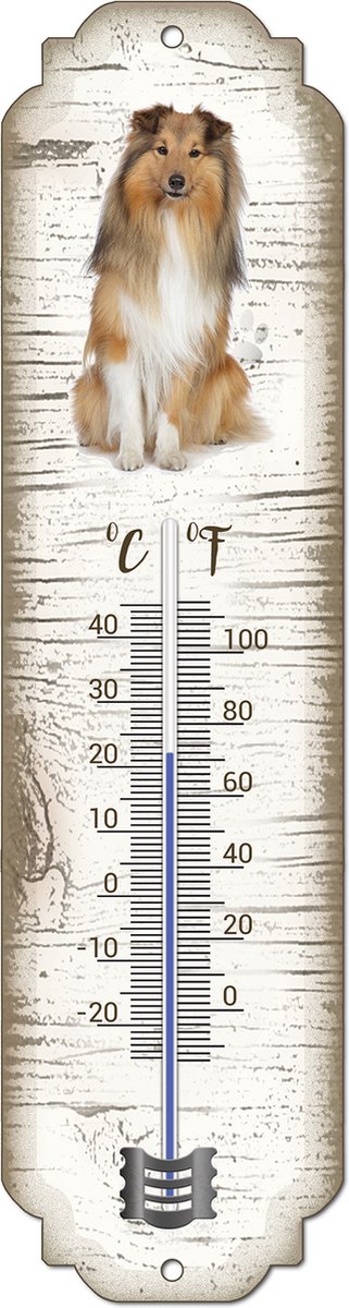 Thermometer: Shetland Scheepdog (Sheltie) | Hondenras | Temperatuur binnen en buiten | -25 tot +45C