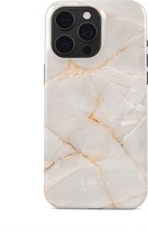 BURGA Telefoonhoesje voor iPhone 15 PRO MAX - Schokbestendige Hardcase Hoesje - Vanilla Sand