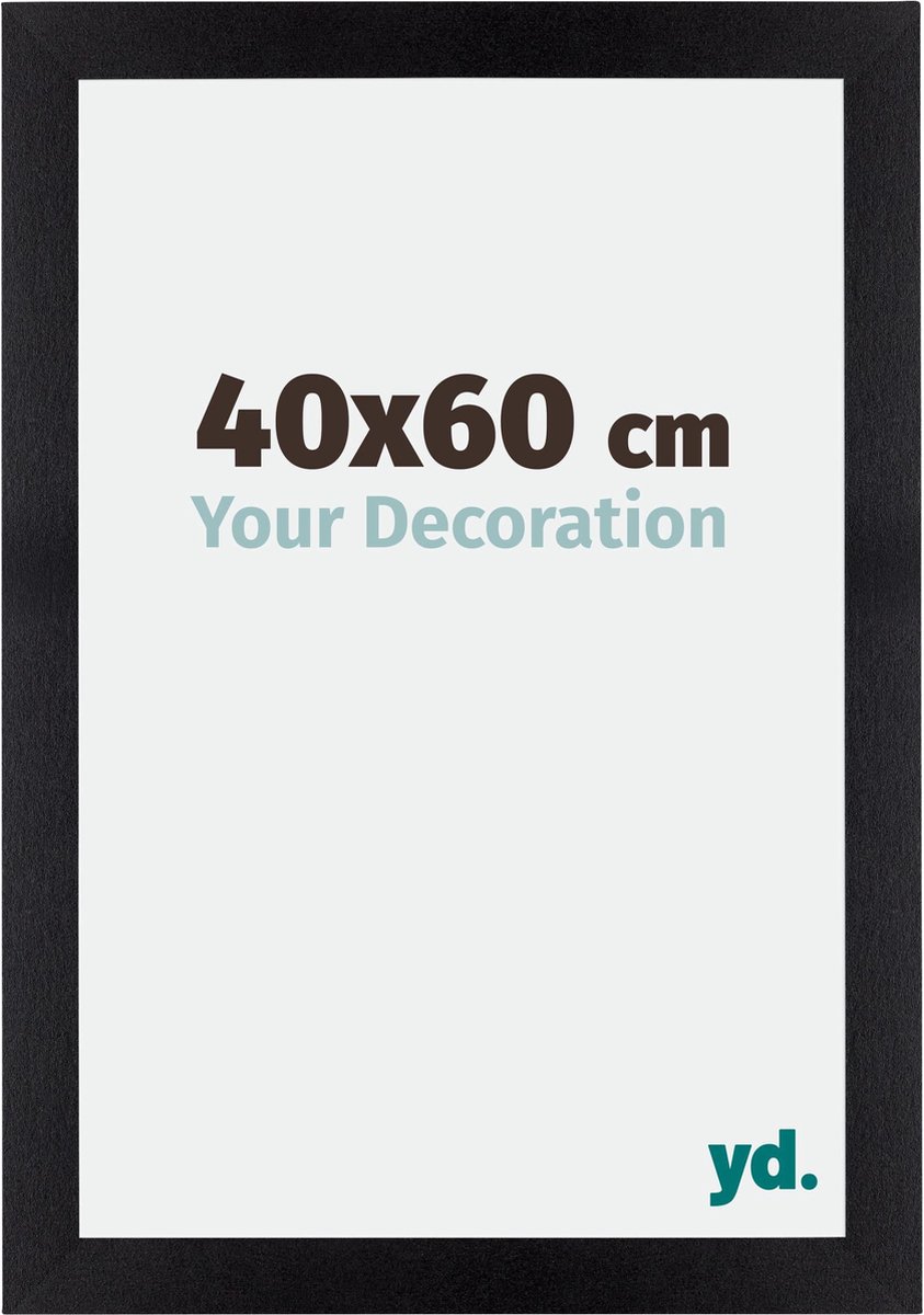 yd. Your Decoration - Fotolijst 40x60 cm - MDF - Zwart Mat - Mura