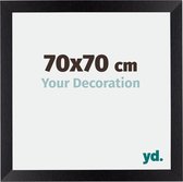 Cadre Photo Mura Your Decoration - 70x70cm - Zwart Mat