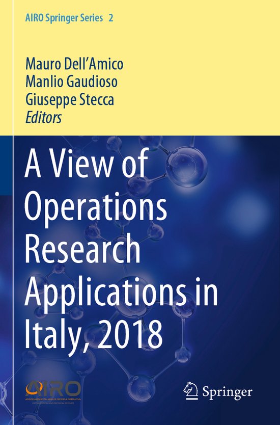 A View of Operations Research Applications in Italy 2018 - cover
