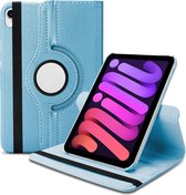 Draaibare Bookcase - Geschikt voor iPad Mini Hoes 6e Generatie - 8.3 inch (2021) - Licht Blauw