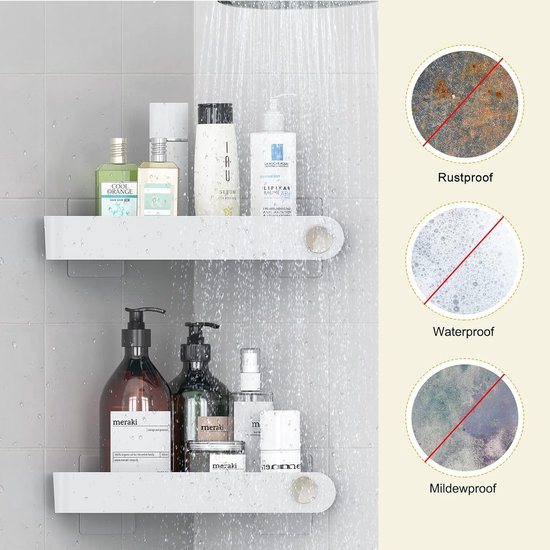 Badkamer U-Vormige Rek Muur Mount Drijvende Plank Over
