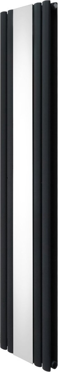 Ovale spiegelradiator - grijs - 1800x380 mm - 3340 btu warmteafgifte