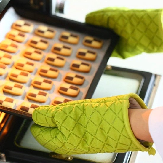 Cavia's Ovenwanten En Pannenlappen Sets Van 4 Hittebestendige Antislip Oven Handschoenen Hot Pads Voor Keuken Koken Bakken Grillen Bbq