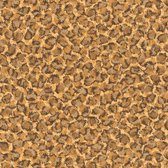 Dieren patroon behang Profhome 349023-GU vliesbehang glad design mat bruin oranje bronzen 7,035 m2