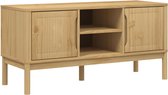 vidaXL - Tv-meubel - FLORO - 114x43x55 - cm - massief - grenenhout - wasbruin