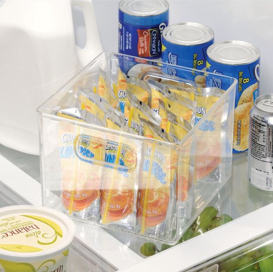 iDesign Bacs de rangement avec poignées (d) - Transparent