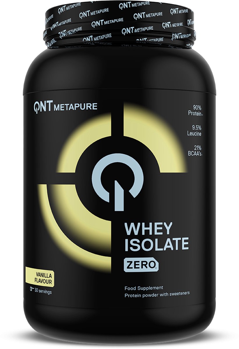 Goedkoopste QNT Metapure Whey Protein Isolate 908 gram -Vanille