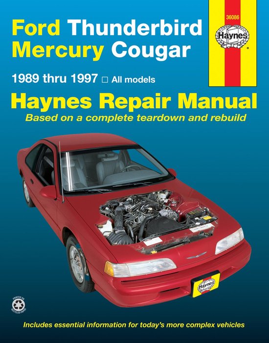 Ford Thunderbird & Mercury Cougar Automotive Repair Manual - cover