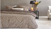 Riviera Maison Cheetah dekbedovertrek - Lits-Jumeaux - 240x200/220 - Bruin