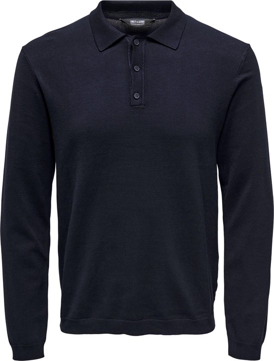 ONLY & SONS ONSWYLER LIFE REG 14 LS POLO KNIT Chandail pour homme - Taille L