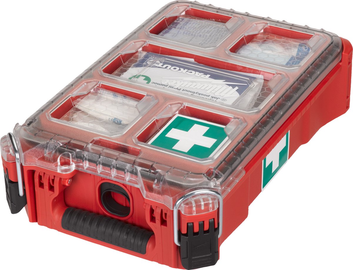 Goedkoopste Milwaukee Packout First Aid Kit EHBO Koffer DIN 13157 - 4932478879