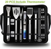 Bbq Gereedschap Set - 20pcs - Barbecue Gebruiksvoorwerp - thermometer - Barbeque - Grillen - Accessoires Outdoor Gril Gereedschap Set Bbq Gebruiksvoorwerp Set