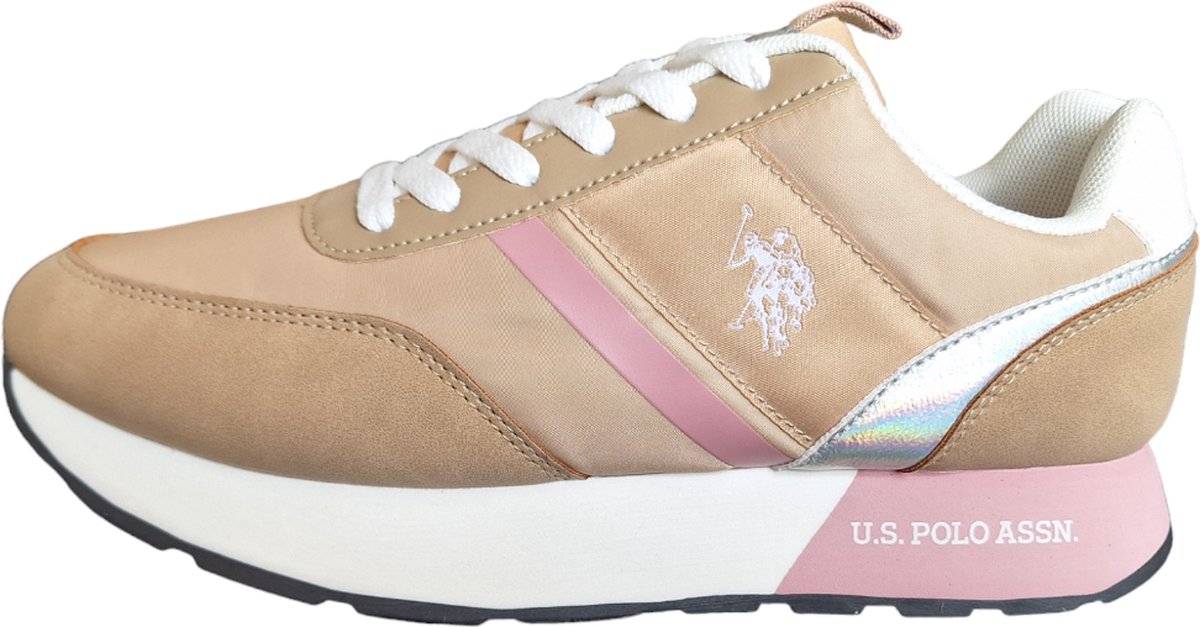 Bedrukte Sneakers Met Veters En Logodetails