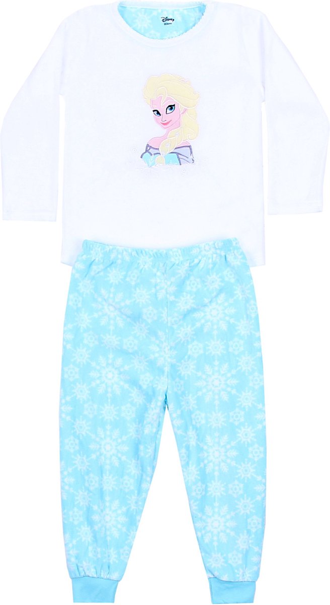 Disney Warme Elsa FROZEN DISNEY pyjama wit-blauw