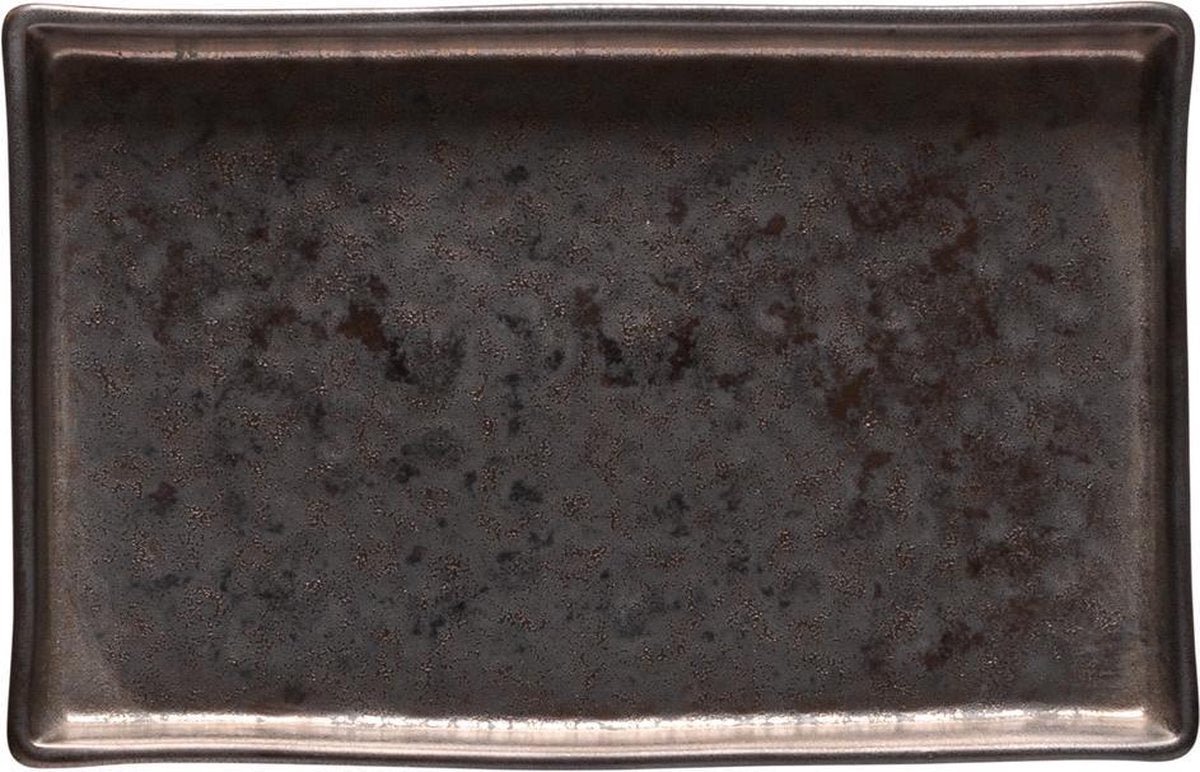 Costa Nova & Casafina - Rechthoekige schaal 'Lagoa' (Bruin, 18.5cm)