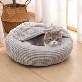 Kattenmand, kattenbed, opvouwbaar, voor katten of kleinere honden, zacht, pluizig kunstbont S(40x40x22cm)