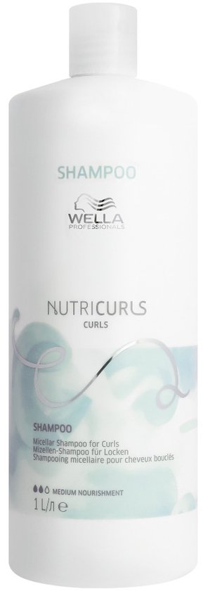 Wella Professionals - Nutricurls - Shampooing Eau micellaire pour cheveux bouclés - 1000 ml
