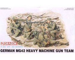 Dragon Modelbouwpakket Auto - 6064 German MG42 Heavy Machine Gun Team - Figuren Plastic - 1:35 - Modelbouw
