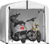 LBB Fietstent ietstent - Garage - Multifunctioneel - Bike Shelter - Zilver - Polyethyleen Aluminium - 159 x 165 x 219 cm