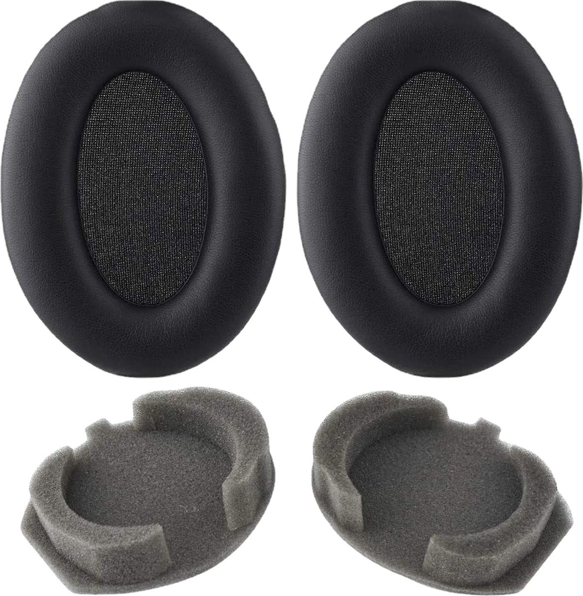 MMOBIEL Oorkussens voor Sony WH-1000XM3 Noise Cancelling Hoofdtelefoon - Memory Foam en Protein PU Koptelefoon Oorkussens - Noise Isolation Hoofdtelefoon Earpads – Zwart — afbeelding 2