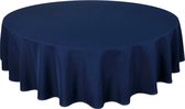 SHOP YOLO-tafelzeil rond 180 cm-Kwaliteit Ronde-Stof Tafelkleed-Tafelkleed - donkerblauw