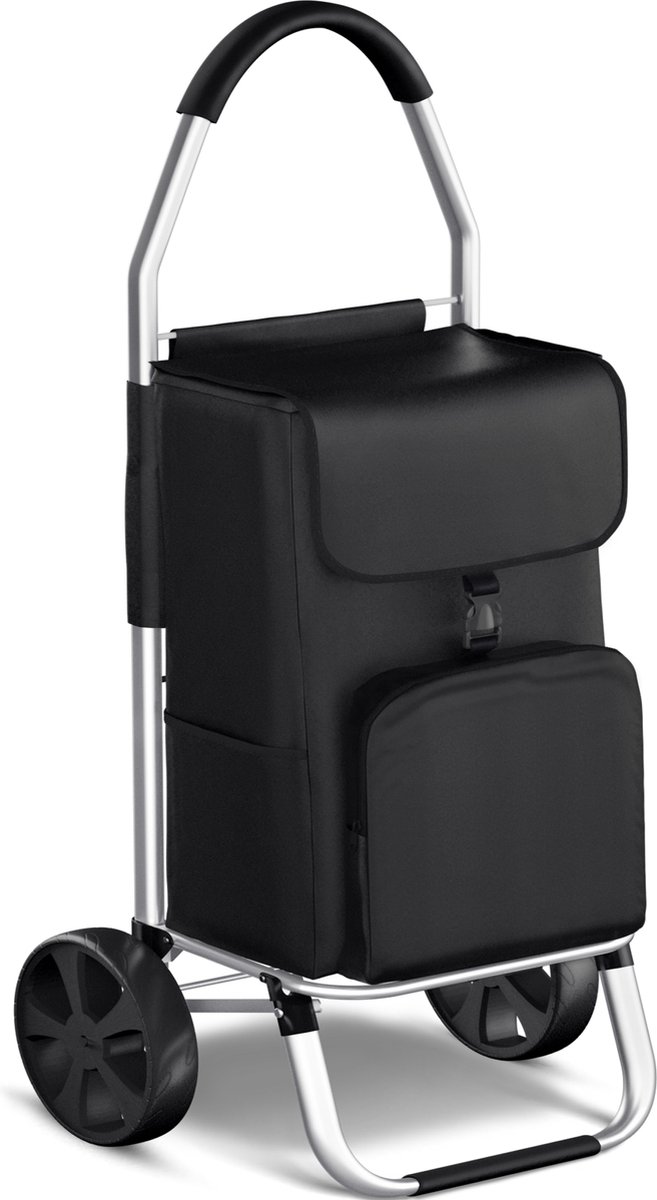 Avalo Boodschappentrolley met Koelvak - Opvouwbaar - Afneembare Boodschappentas - Boodschappenwagen