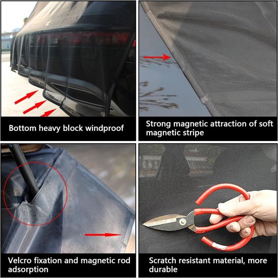 Roadtime Moskitonetz Magnetisch Kompatibel für VW T7 Schiebetür, Auto