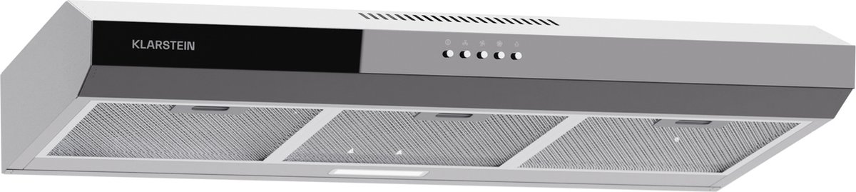 Klarstein Contempo 90 - Afzuigkap - Onderbouw - 90 cm - Zilver