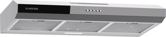 Klarstein Contempo 90 – Afzuigkap – Onderbouw – 90 cm – Zilver