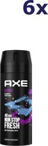 Axe 48 H Non Stop Fresh Deodorant Spray Marine - 6 x 150 ml