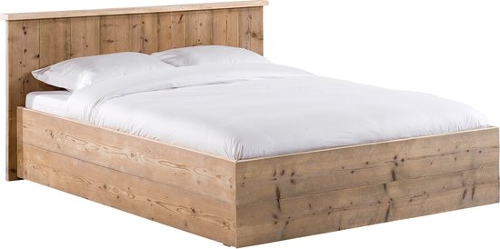 Steigerhouten bed Modern 160 cm x 200 cm - Livengo