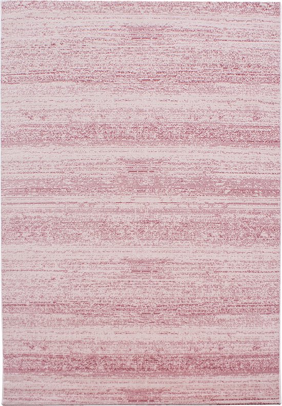 Pochon - Tapijt Plus - Roze - 370x280x0,6 - Vloerkleed - Laagpolige Vloerkleed - Kortpolige Vloerkleed - Rechthoekige Tapijt - Rechthoekige Vloerkleed