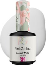 Pink Gellac 319 Decent White Gel Lak 15ml - Gellak Nagellak - Witte Gelnagels Producten - Gel Nails