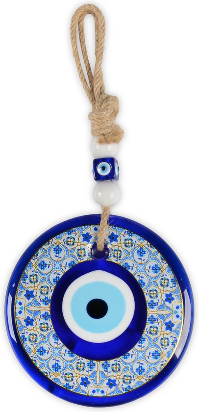 Boze oog muur hangen, woondecoratie, veel geluk charmant, Evil Eye Wall Decor, Nazar Boncuğu, Cadeau-ideeën voor een nieuw huis Office, Huisdecoratie, decoratie - 11-13 cm - Code: TM1007