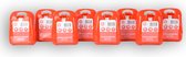 EHBO Set - 8-Delige Kit voor Thuis, Auto, en Reizen - Compact en Draagbaar - Rode Plastic Behuizing - Voor Gezondheidszorg en Veiligheid