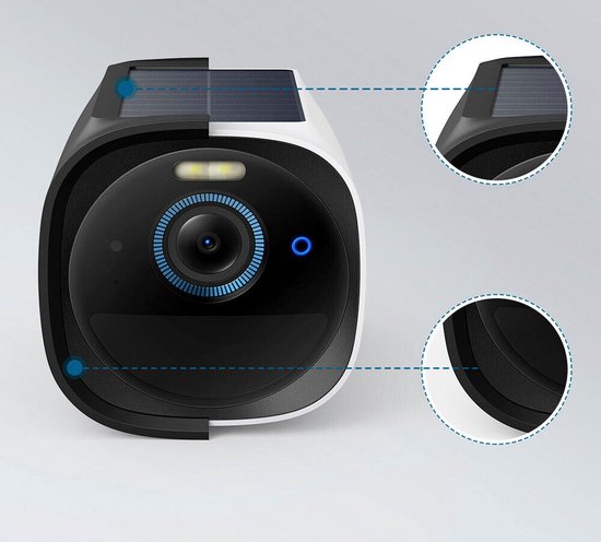 eufy Security eufyCam 3C 4k draadloze bewakingscamera met AI voor gezichtsherkenning, met uitbreidbare lokale opslag, buitencamera, schijnwerper, nachtzicht in kleur, geen maandelijkse kosten