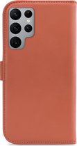 Coque Samsung Galaxy S22 Ultra - My Style - Série Flex Wallet - Bookcase Artificiel - Rouge Rouille - Coque Adaptée au Samsung Galaxy S22 Ultra